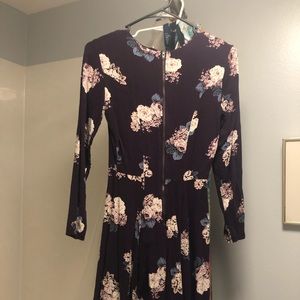 Purple floral dress
